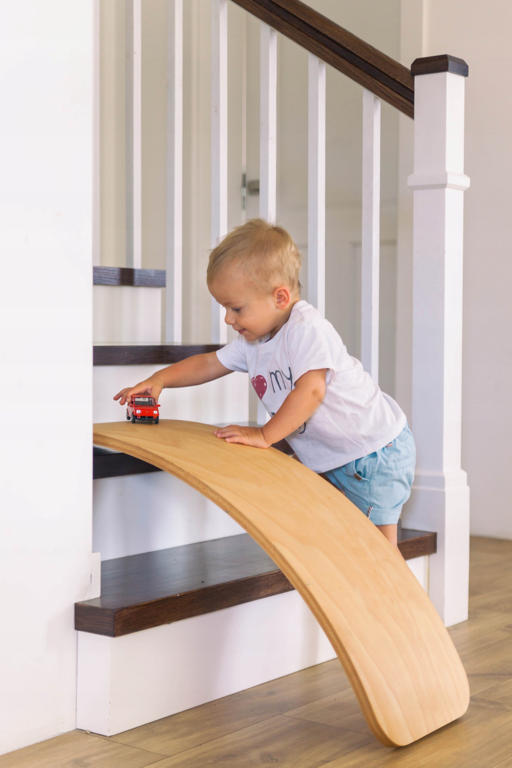 Deska do balansowania GAKKER Classic Pure Wood Kolor dominujący odcienie brązu i beżu