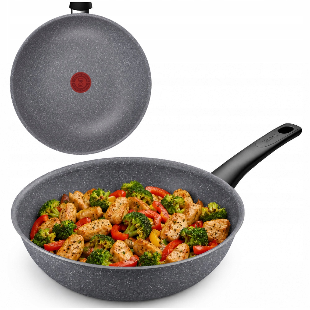 Tefal Hluboká Pánev Wok 28 CM Hard Stone S Odolným Povlakem Mineral+plyn