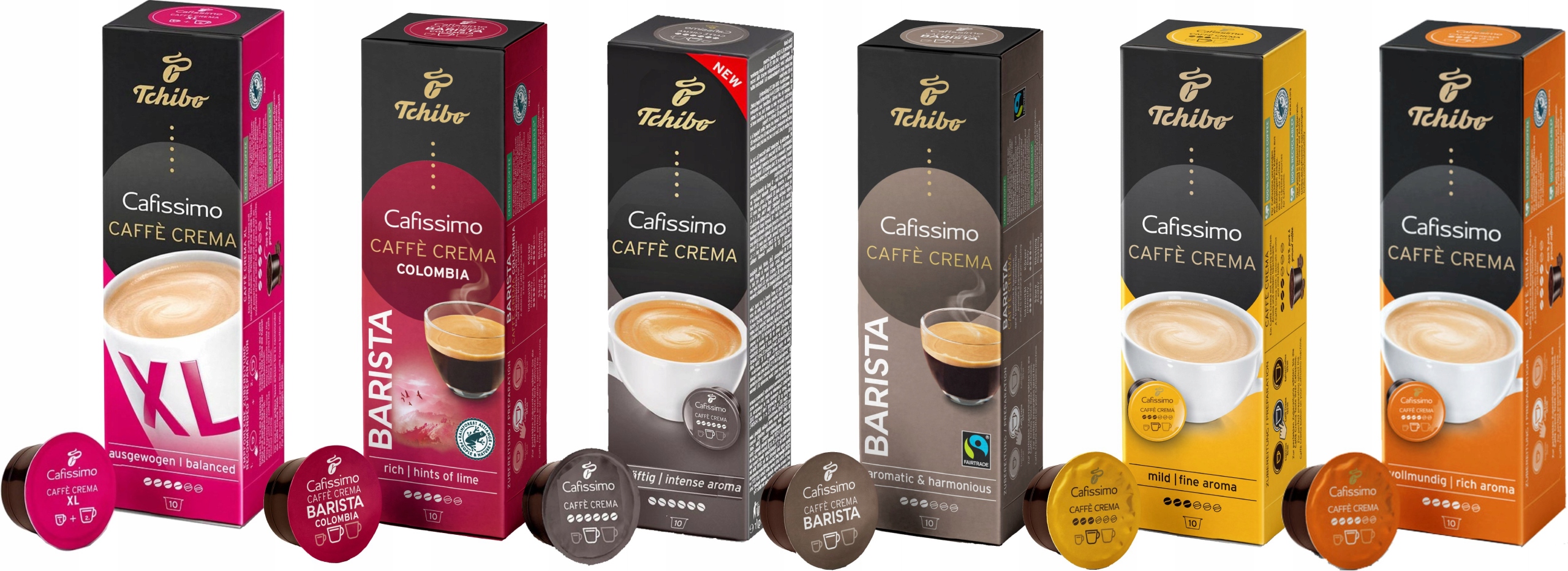 Levně Kapsle Tchibo Cafissimo Sada Crema 60 kusů