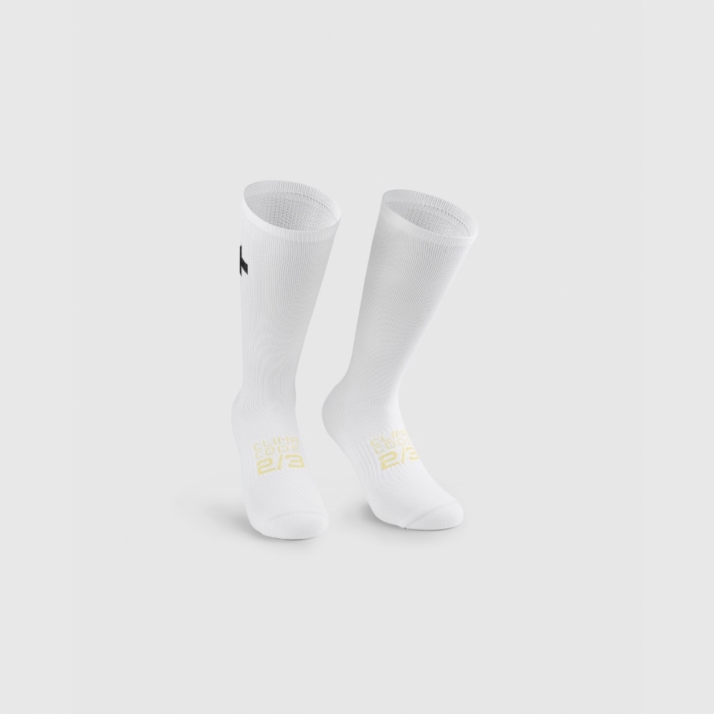 Skarpetki ASSOS P1 Wiosenno Jesienne White Series II [43-46]