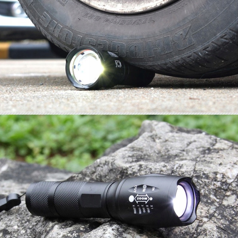 ZESTAW 3x MOCNA LATARKA TAKTYCZNA LED CREE ZOOM XML-T6 + 2x Q5 WODOODPORNA Marka Smart World