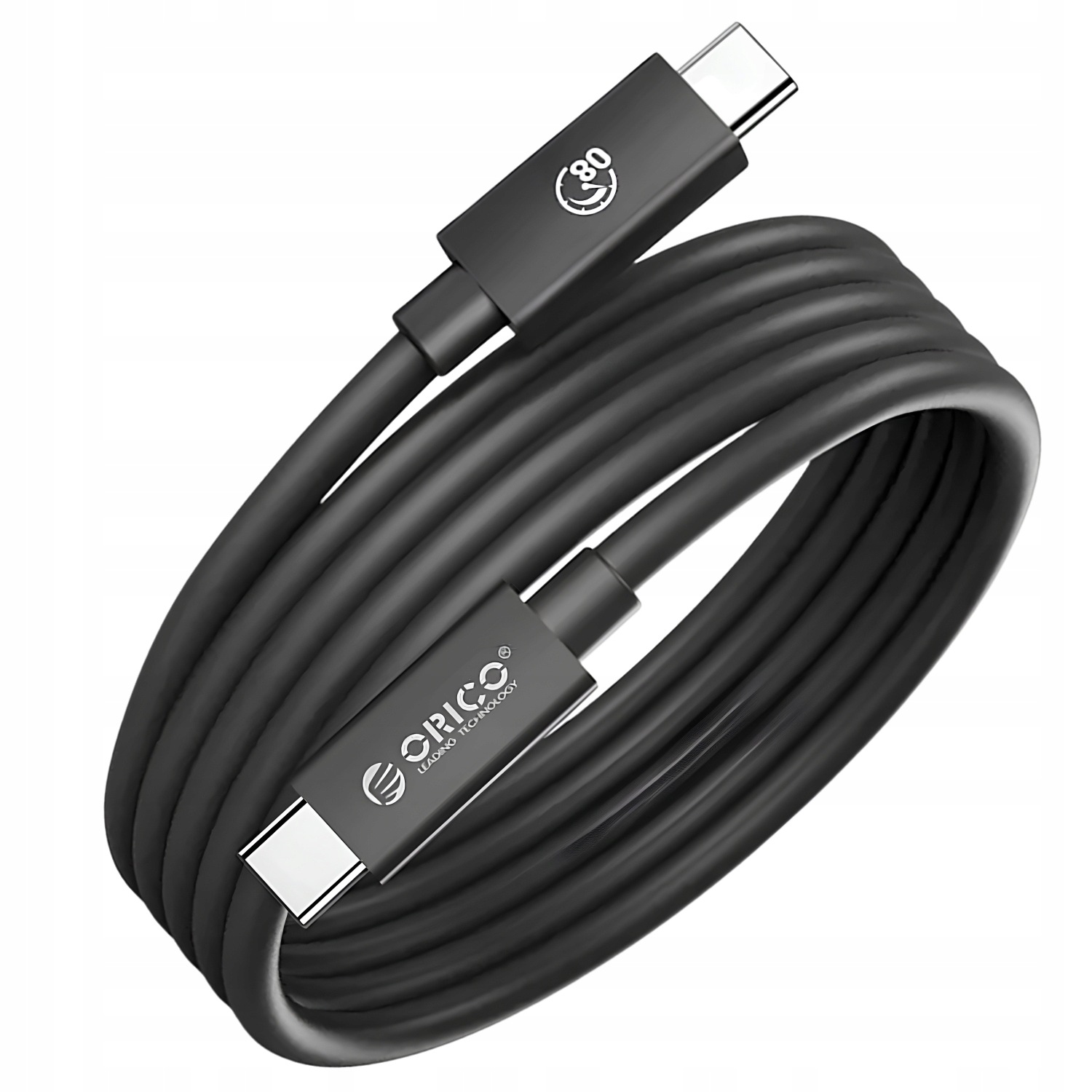 Kabel Thunderbolt 5 240W Rychlé Nabíjení Usb-c USB4 Orico 80Gbps 1,5 m