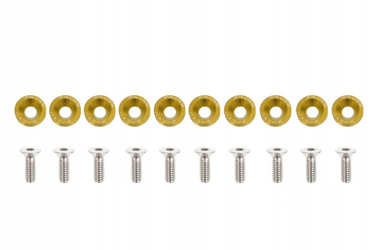 

Śrubki Śruby M6 Uniwersalne Jdm Spoon Gold