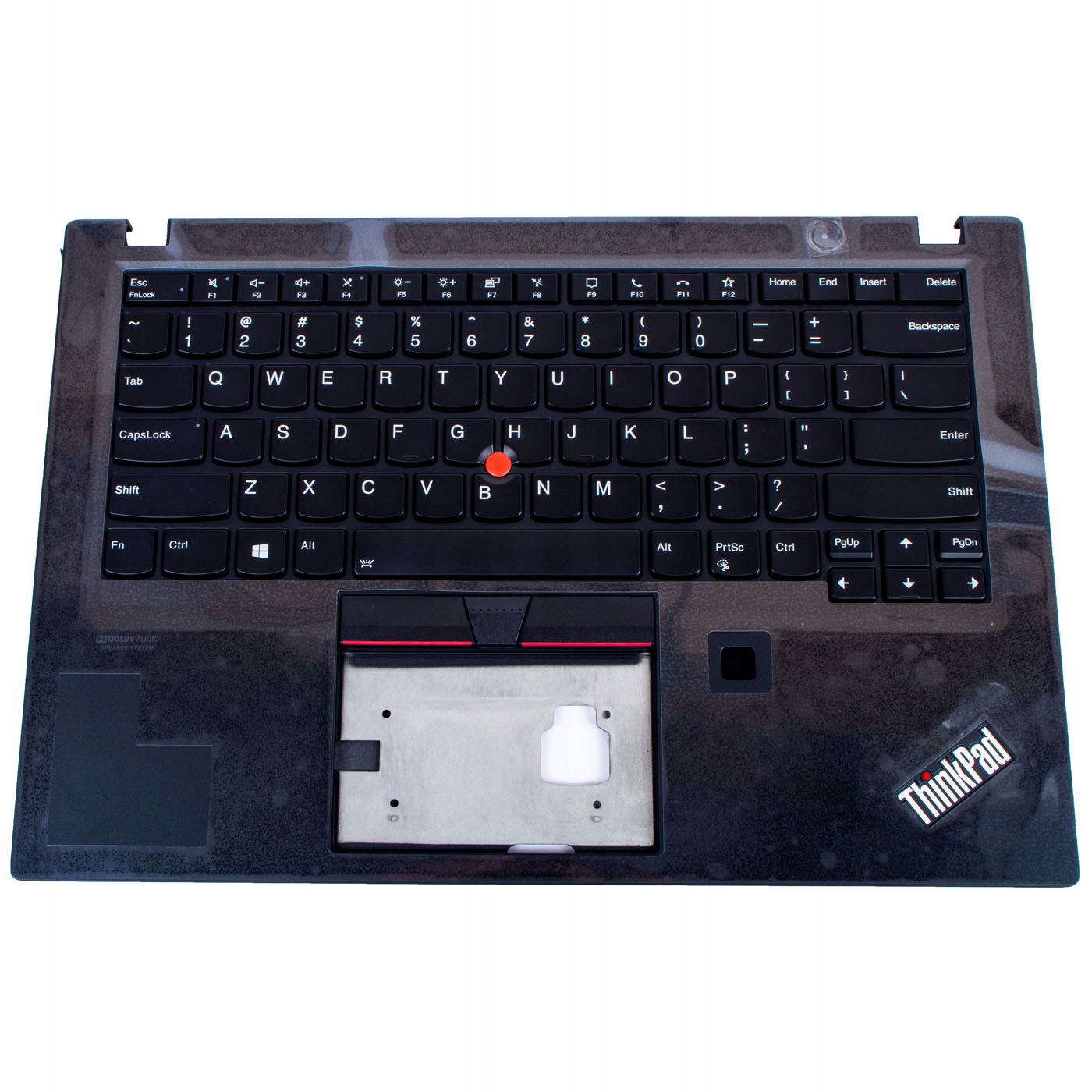 Palmrest klávesnice Lenovo ThinkPad T14s čtečka otisků prstů černá