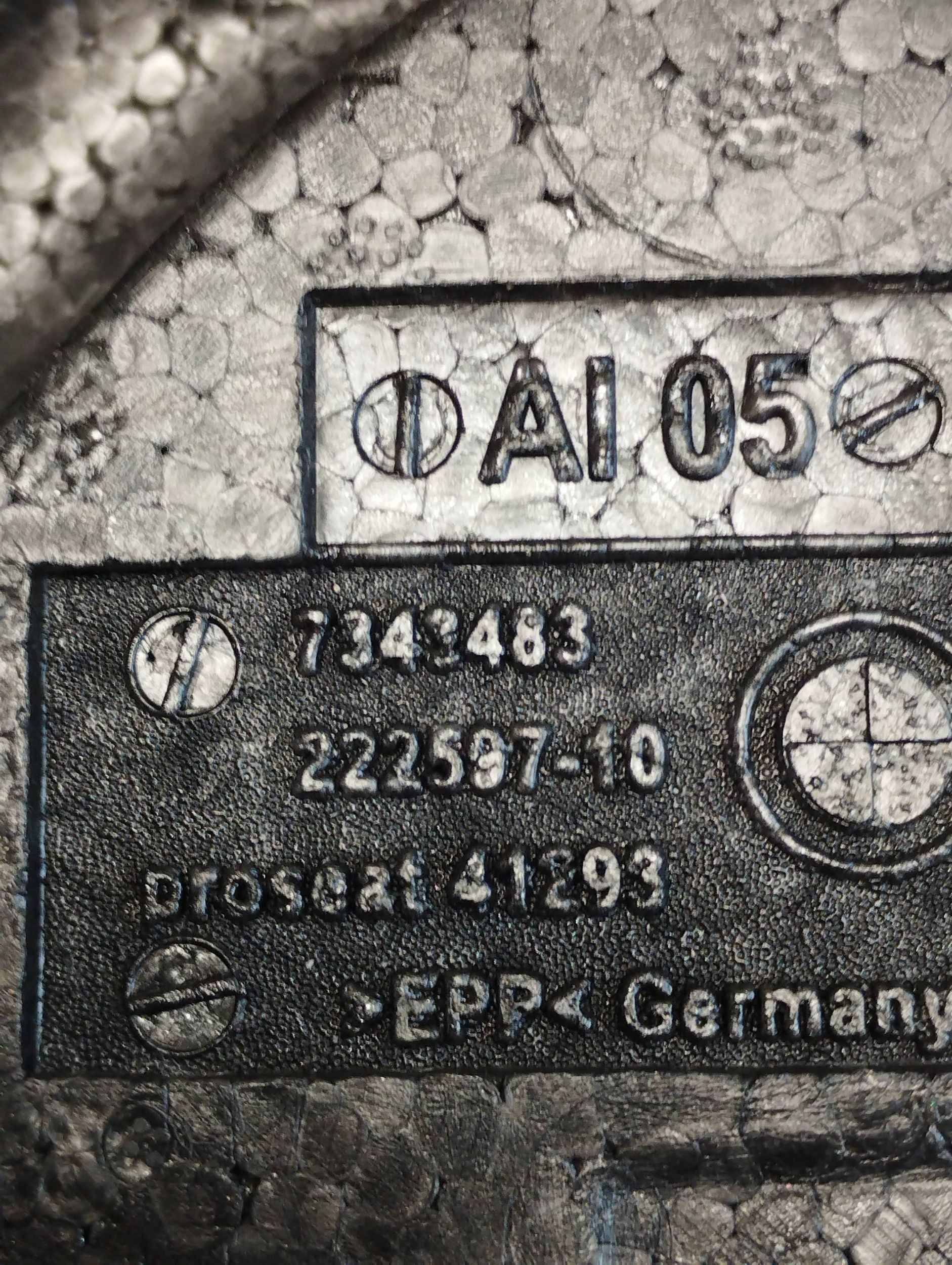 BMW 7 G11 PIANKA Insonorisation Sol 7343483