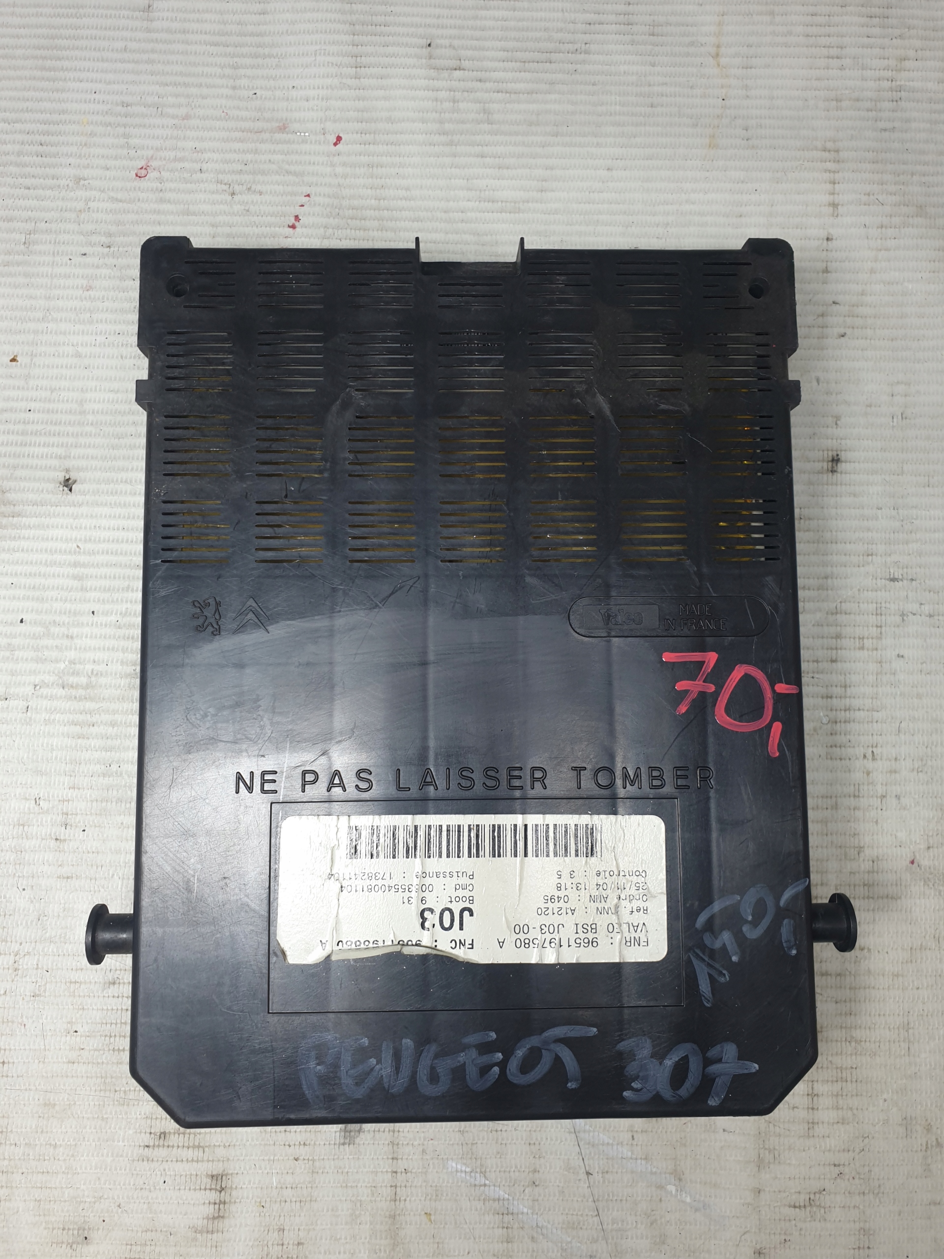 MODUŁ BSI PEUGEOT 307 9651197580