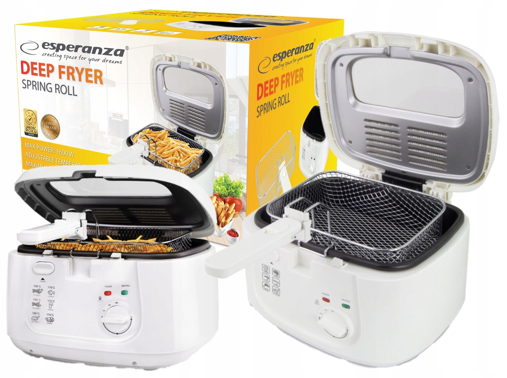 

Frytkownica Frytownica Esperanza 2.5L 1800W Duża