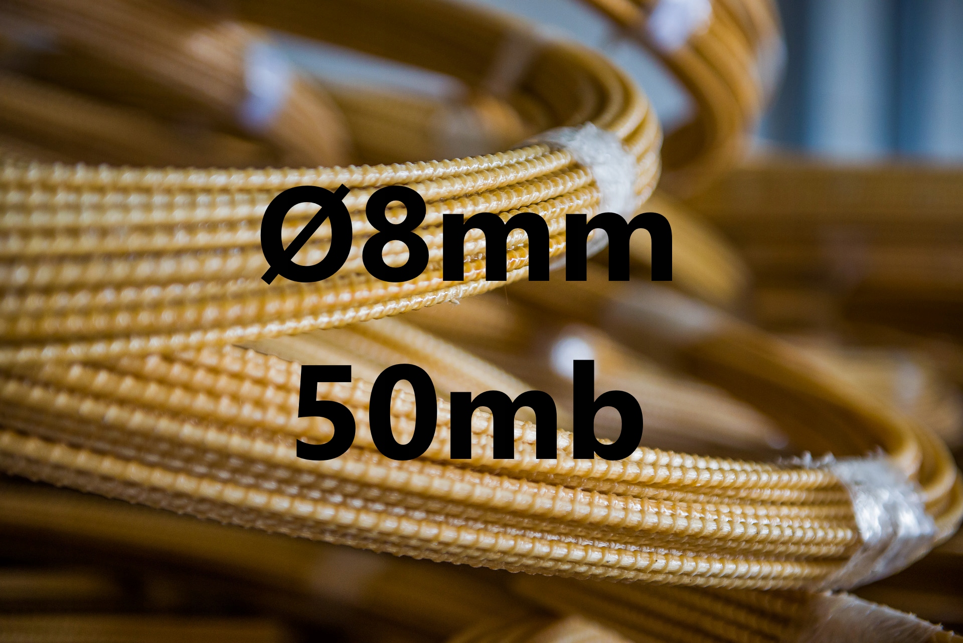 Pręt kompozytowy zbrojeniowy 8 mm 50 mb Gfrp wytrzymałe nierdzewne lekkie