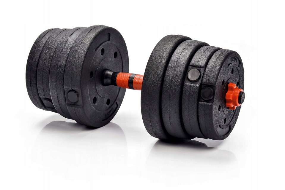 Zestaw hantli bitumicznych + sztanga PESPORT 2x10kg 20kg Marka inna