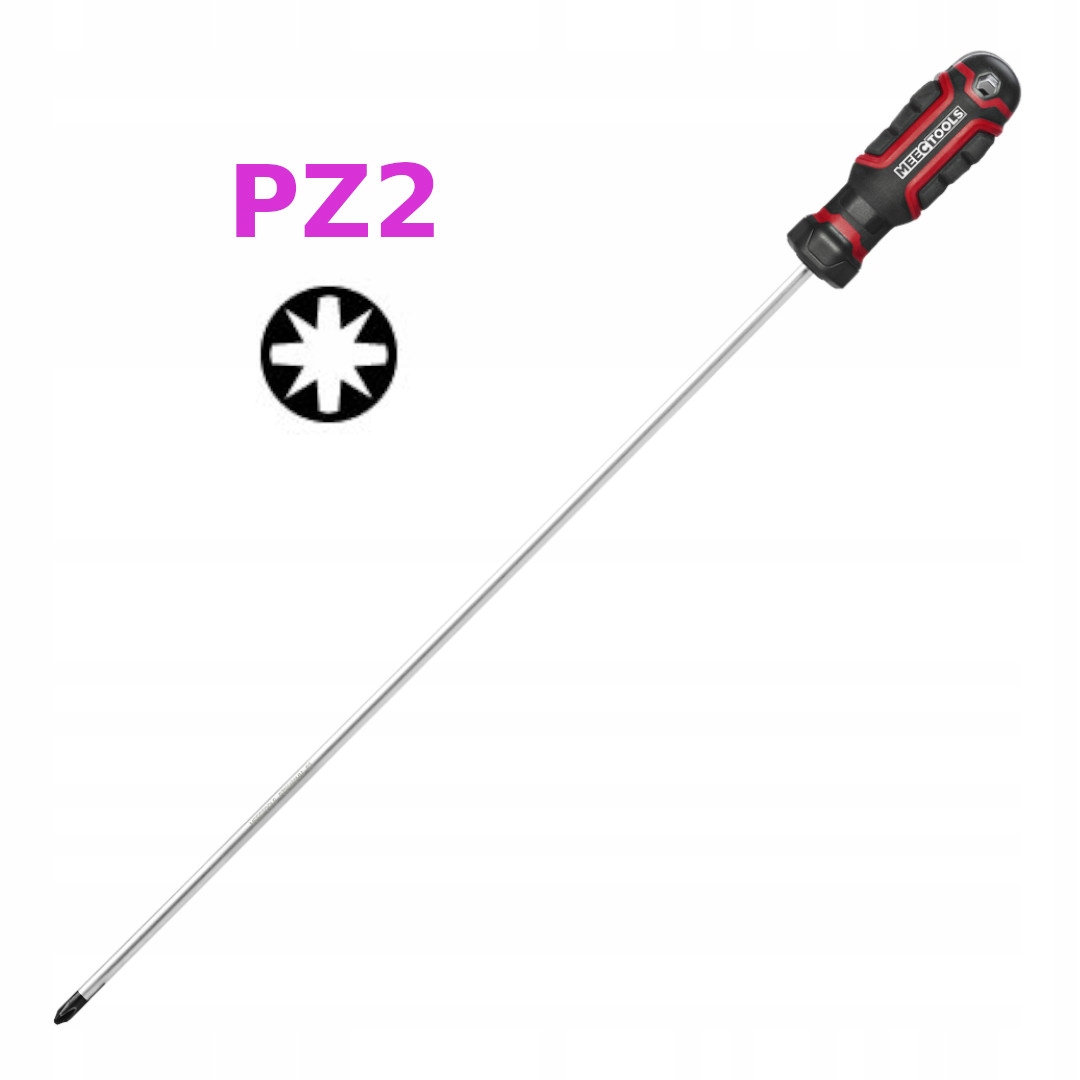 Wkrętak 45cm krzyżakowy PZ2 długi magnetyczna końc