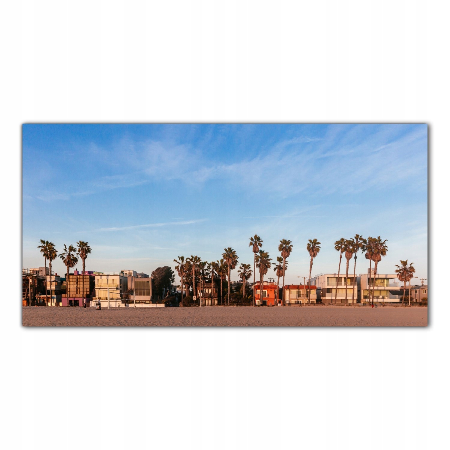 

Obraz na szkle Foto Palmy Plaża Los Angeles 140x70
