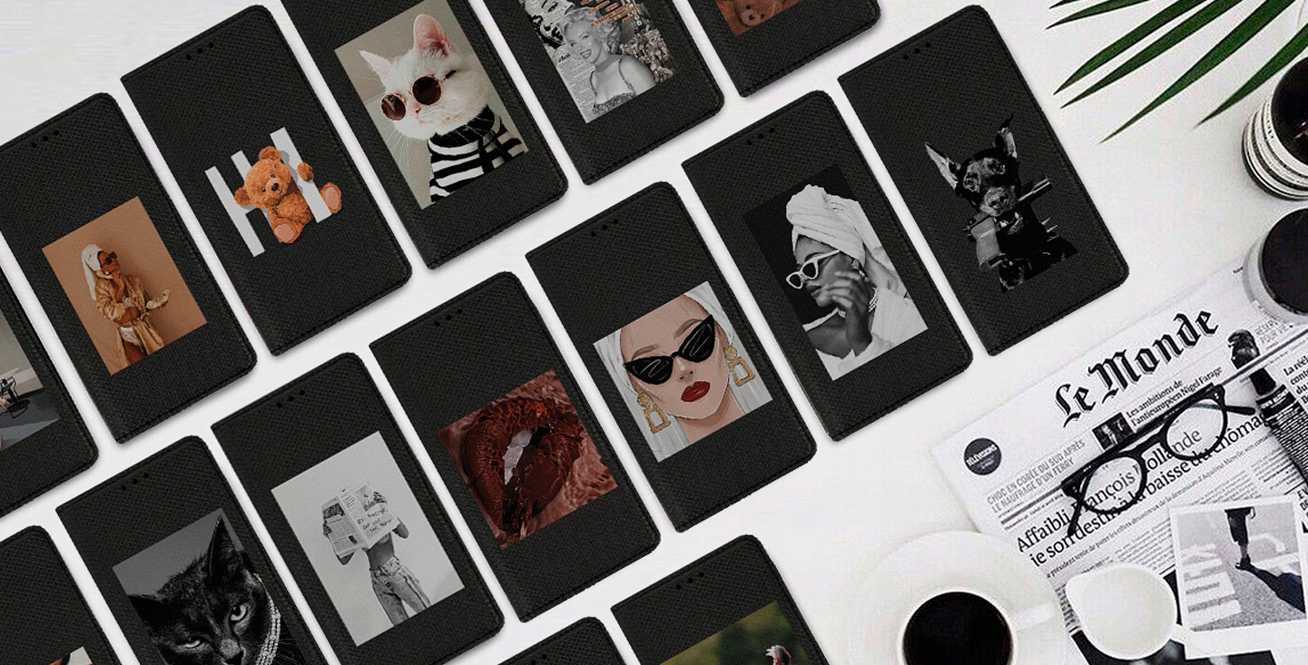 PREMIUM ETUI MAGNETYCZNE Z KLAPKĄ DO SAMSUNG GALAXY S6 EDGE WZORY JAKOŚĆ Typ etui z klapką