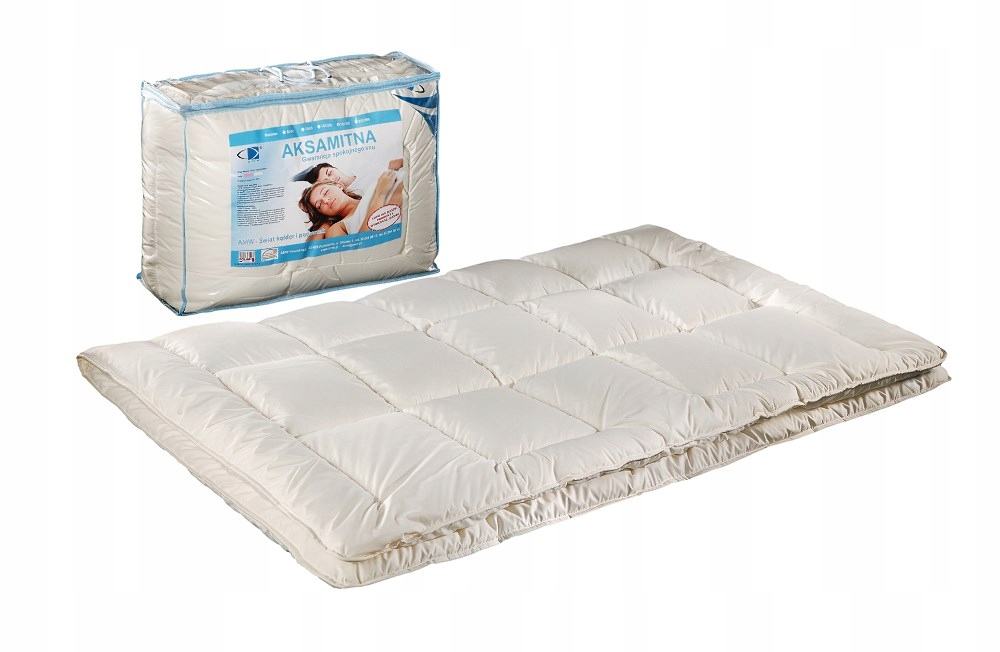 Antialergická přikrývka 140x200 Velvet Duo 1,20 kg, ekri 100% mikrovlákno