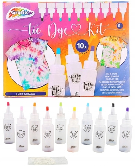 

Zestaw Do Farbowania Ubrań Tkanin Tie Dye gumki