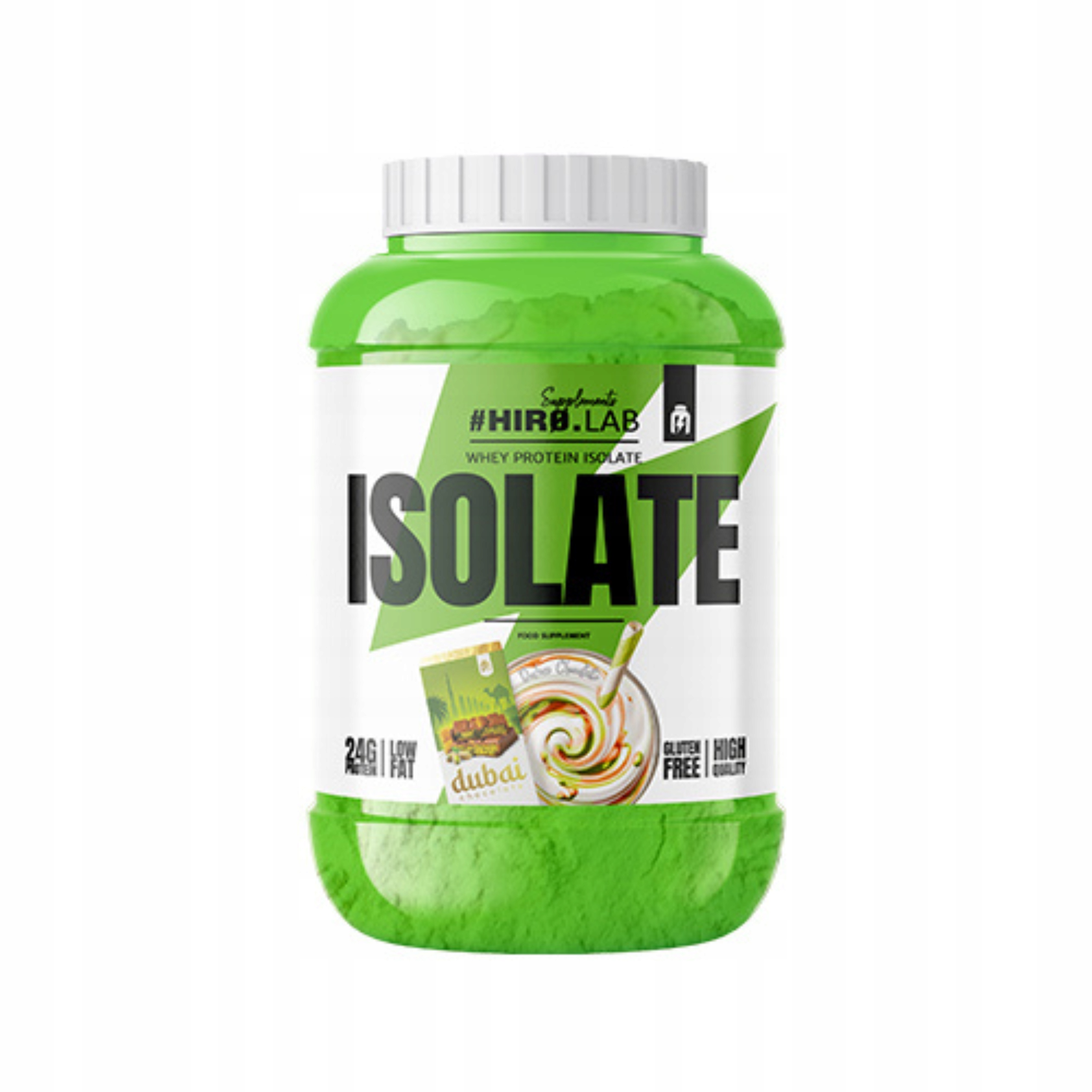 Hiro.Lab Whey Protein Isolate 1800 g protein izolát Wpi Dubajská Čokoláda