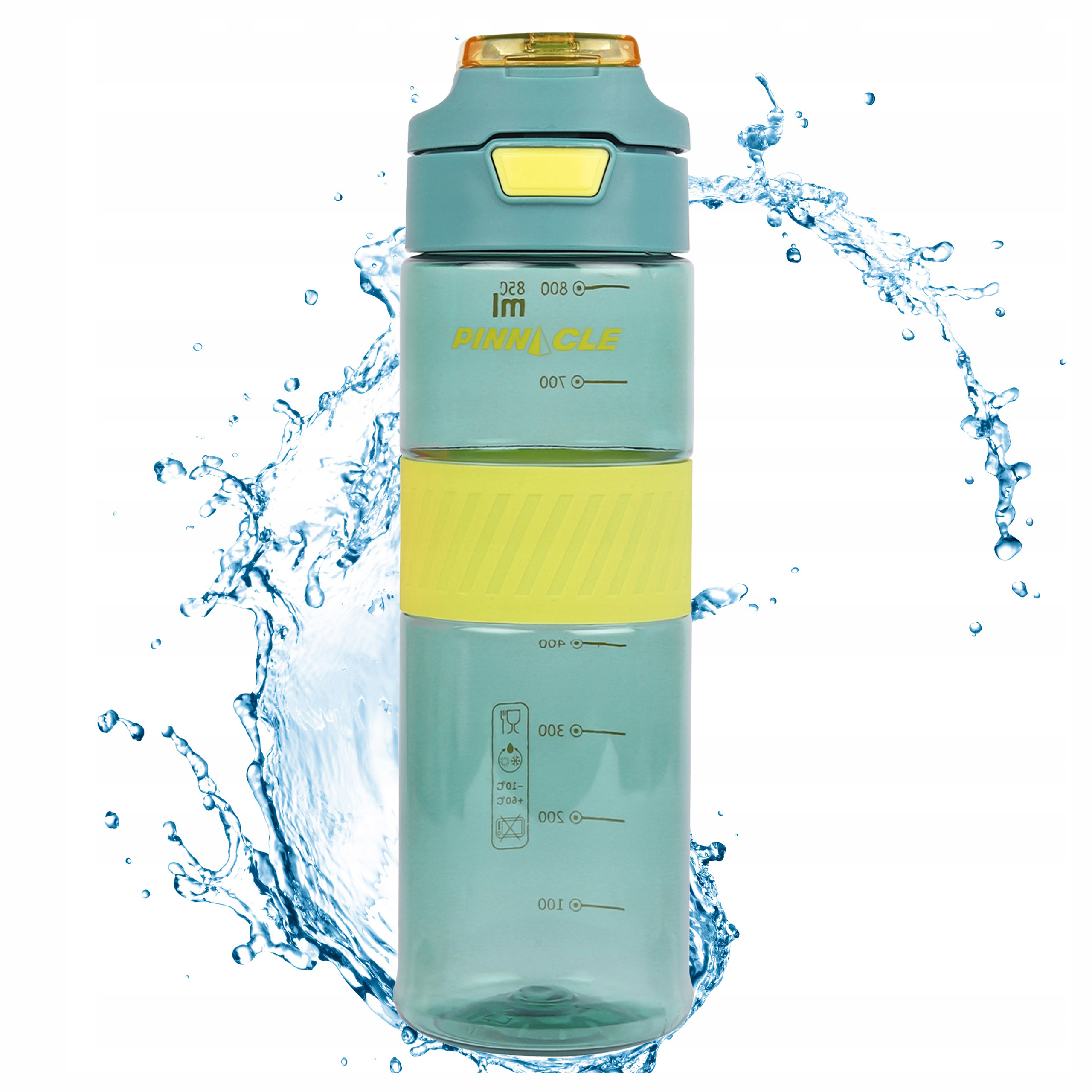 Bidon z miarką na wodę z uchwytem 650 ml Pinnacle PHY-B-1001 niebieska