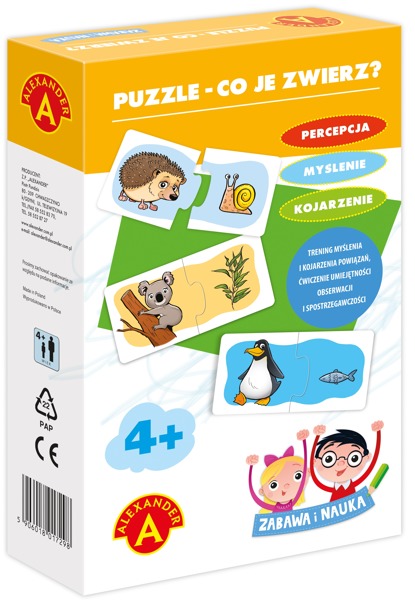

Puzzle Układanka Co je Zwierz 40 Elem Alexander
