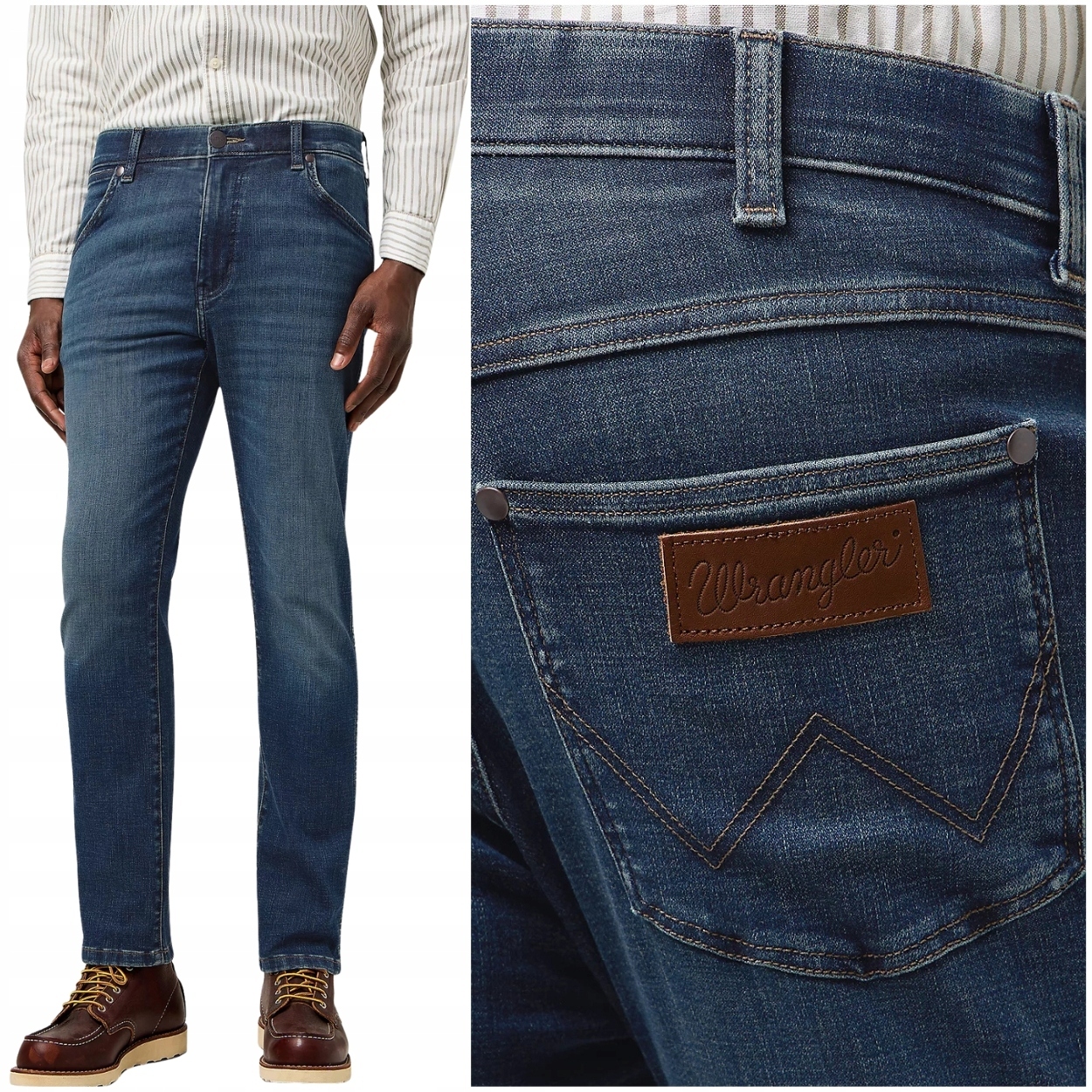 Wrangler Larston slim Free To Stretch přiléhavé džínové kalhoty W38 L34