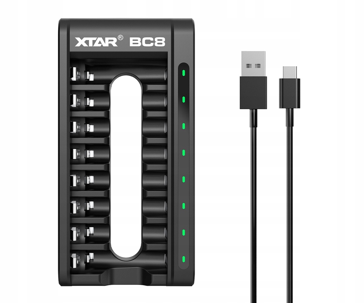 

Ładowarka Xtar BC8 Li-ION Ni-MH 8 kanałów Usb-c