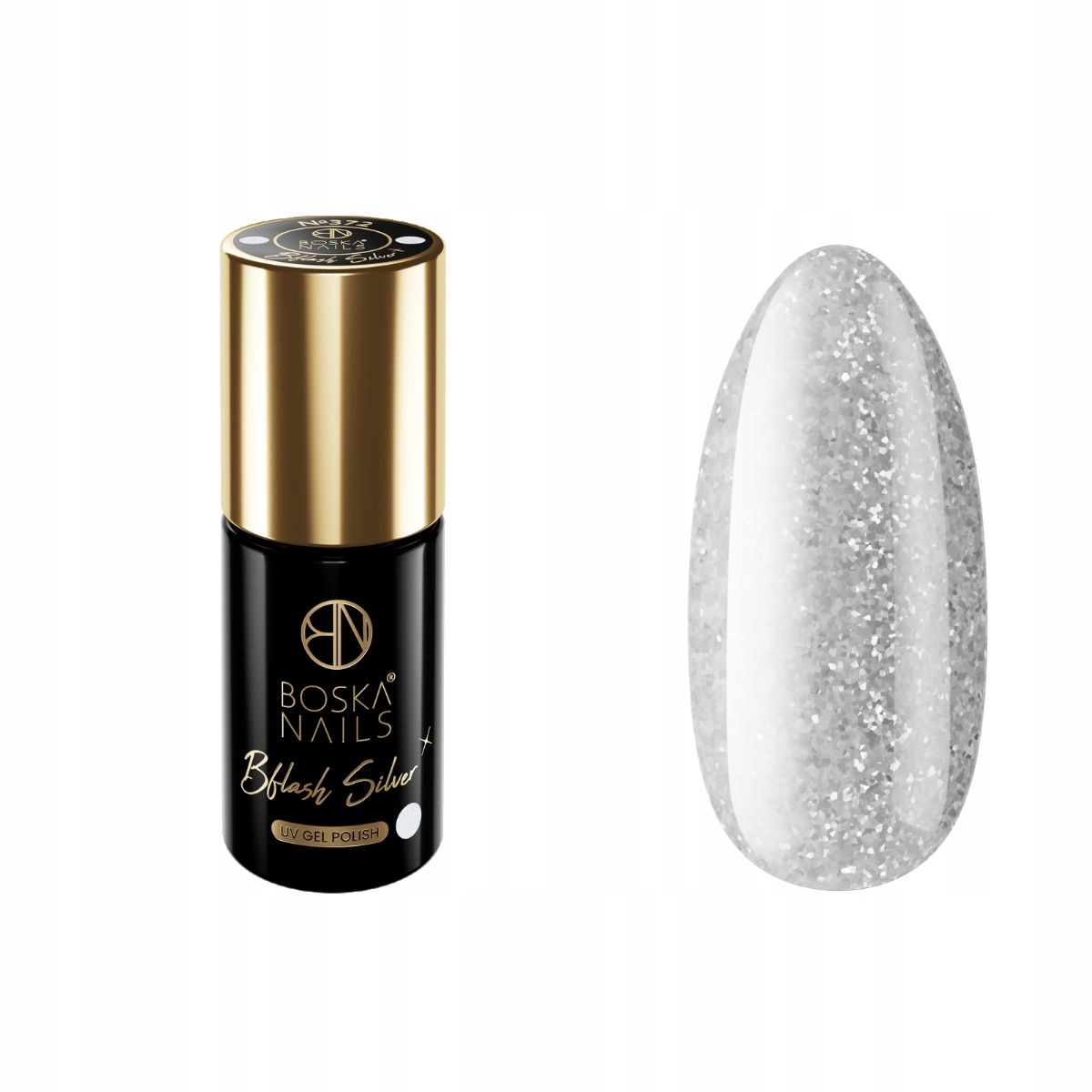 

BFlash Silver 372 Boska Nails Lakier hybrydowy 6ml