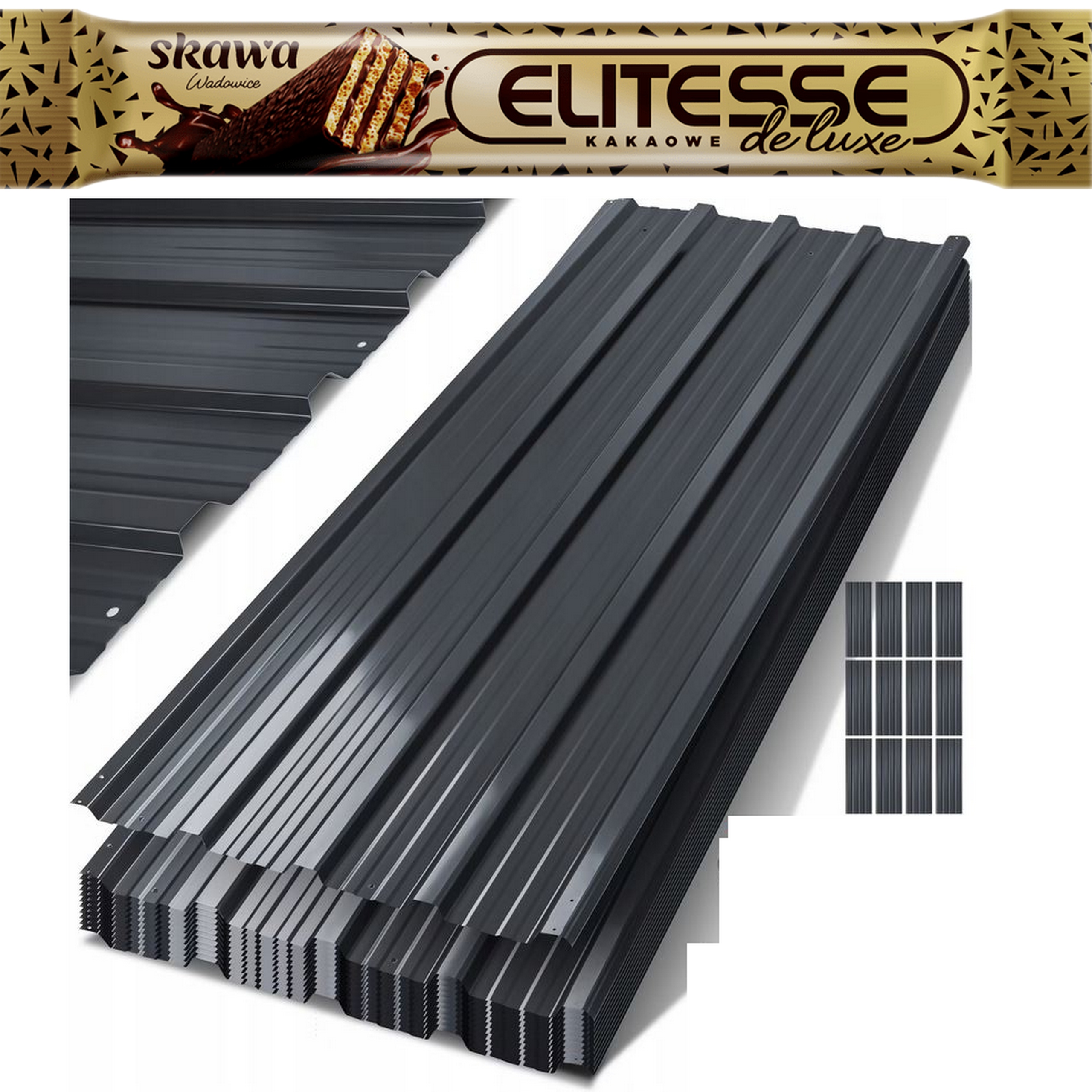 Trapézový plech Kesser 1,29 m x 45 cm x 0,3 mm Atracyt 12 desek