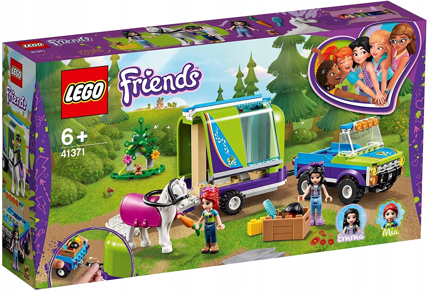 

Lego 41371 klocki Friends Przyczepa dla konia Mii