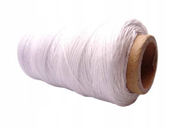 

Nici woskowane do szycia skóry grube białe 250 m