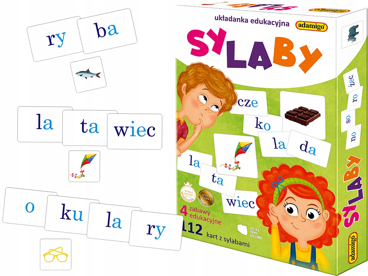 Слоги образовательная головоломка Адамиго