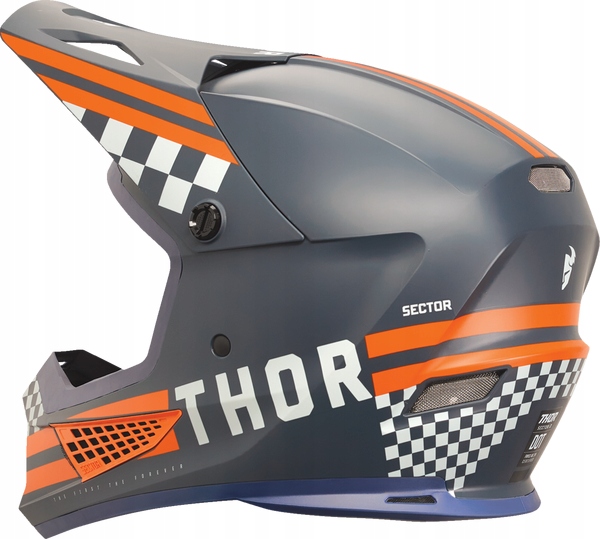Kask Thor Sector 2 Combat navy/orange S Certyfikat DOT tak