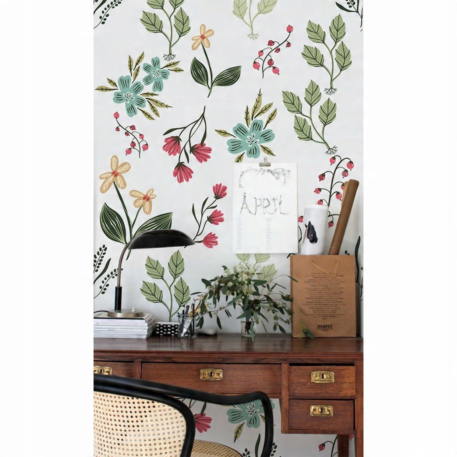 

Tapeta flizelina Jagody i kwiaty wiosenne 254x184
