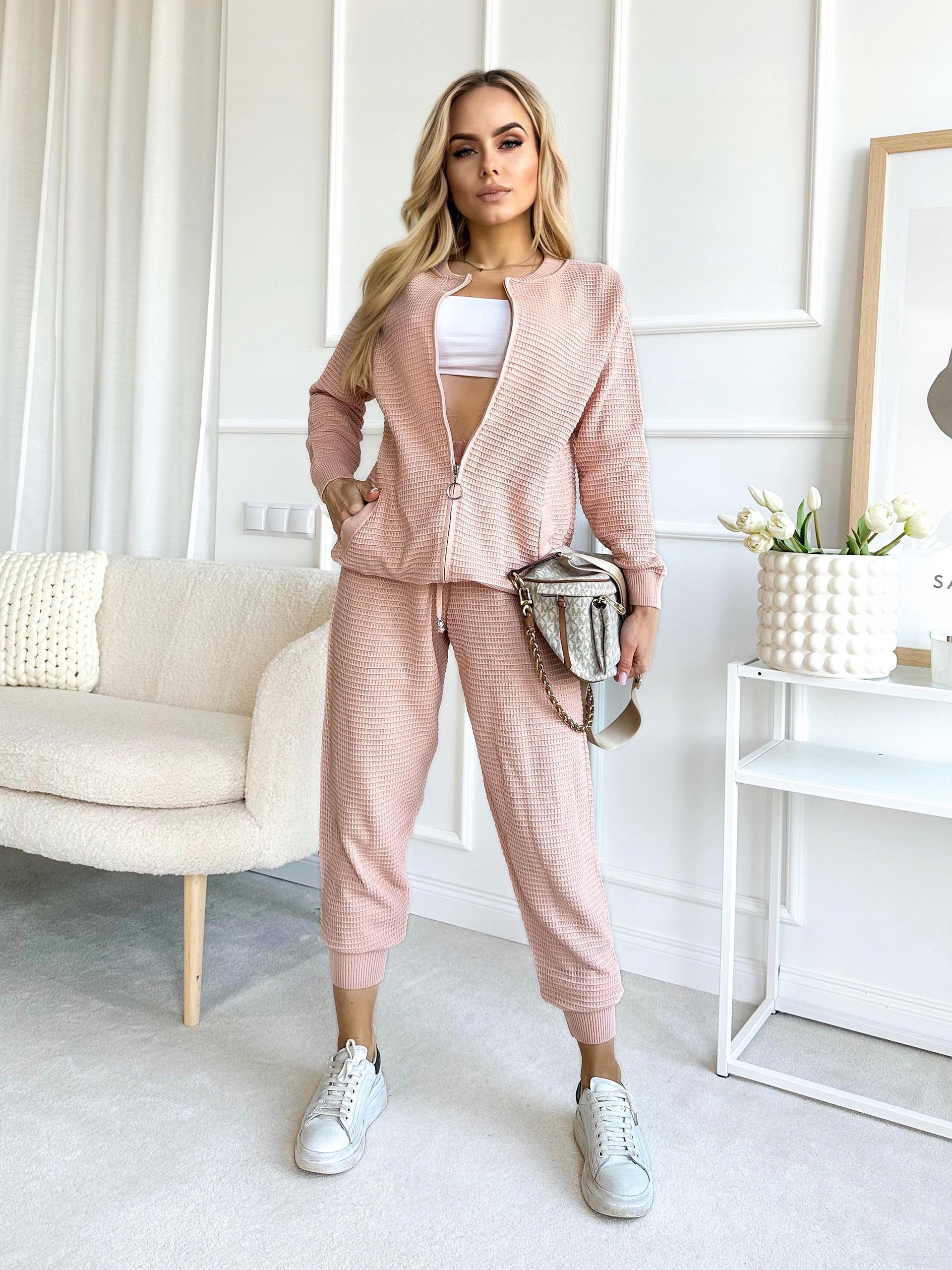 DRES KOMPLET DAMSKI wygody modny wafelek Marka Awanti