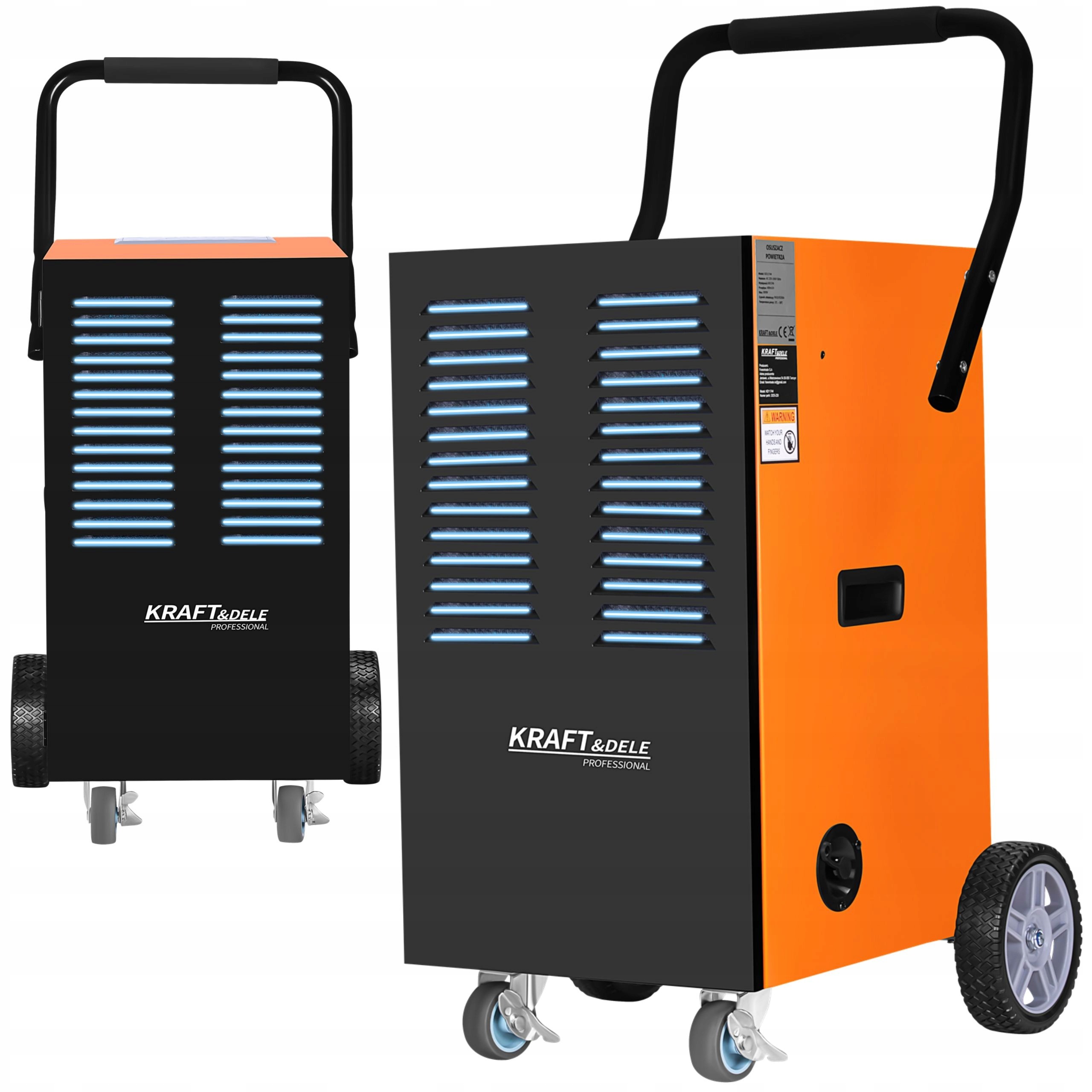 Najmocniejszy Osuszacz Powietrza Budowlany 900W Przemysłowy Timer 60L/24H