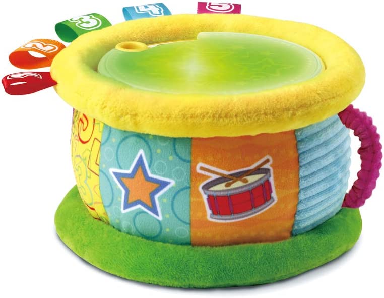 VTech - Bębenek Muzyczna zabawka miękki pluszowy język francuski
