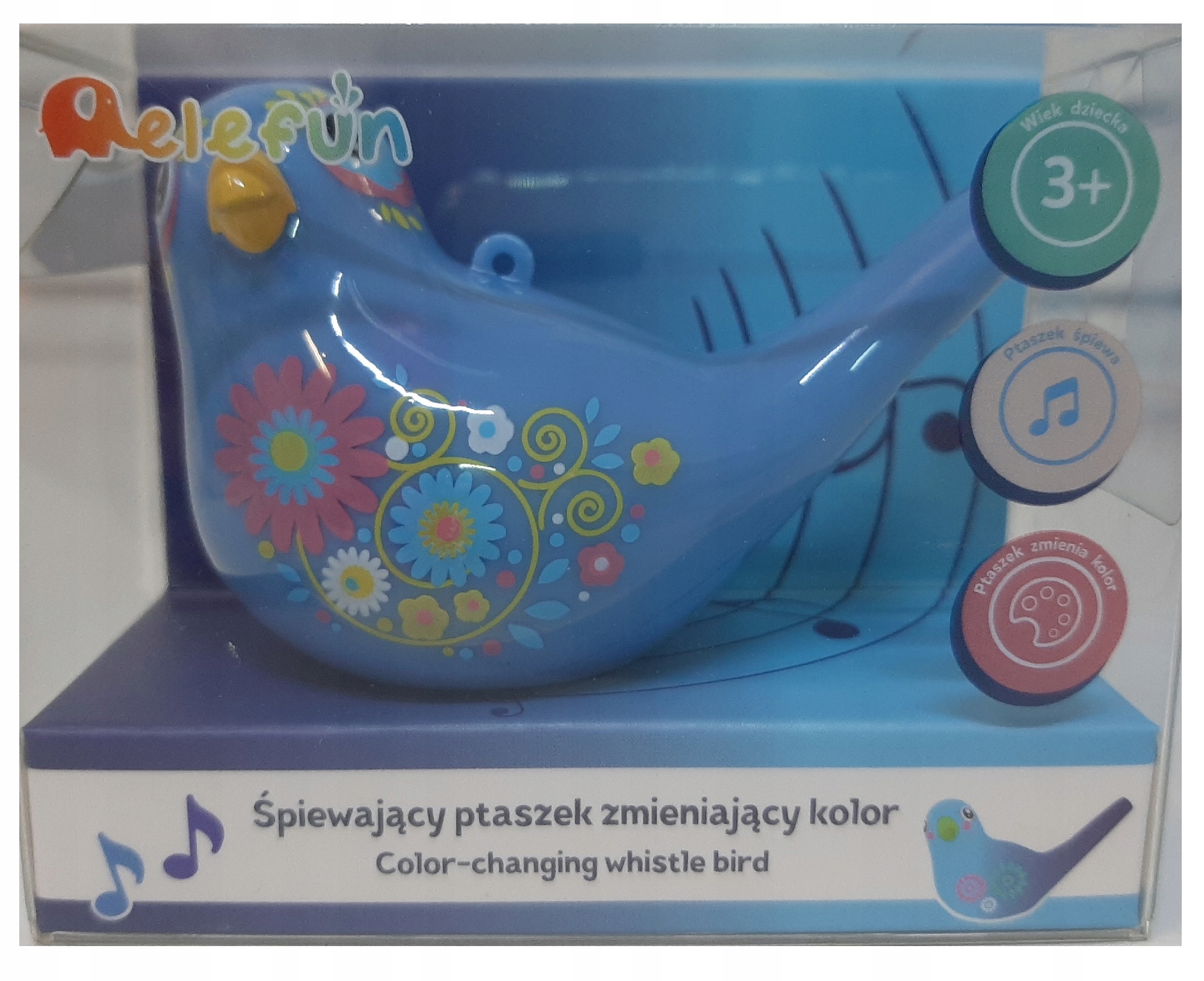 

Śpiewający ptaszek zmieniający kolor