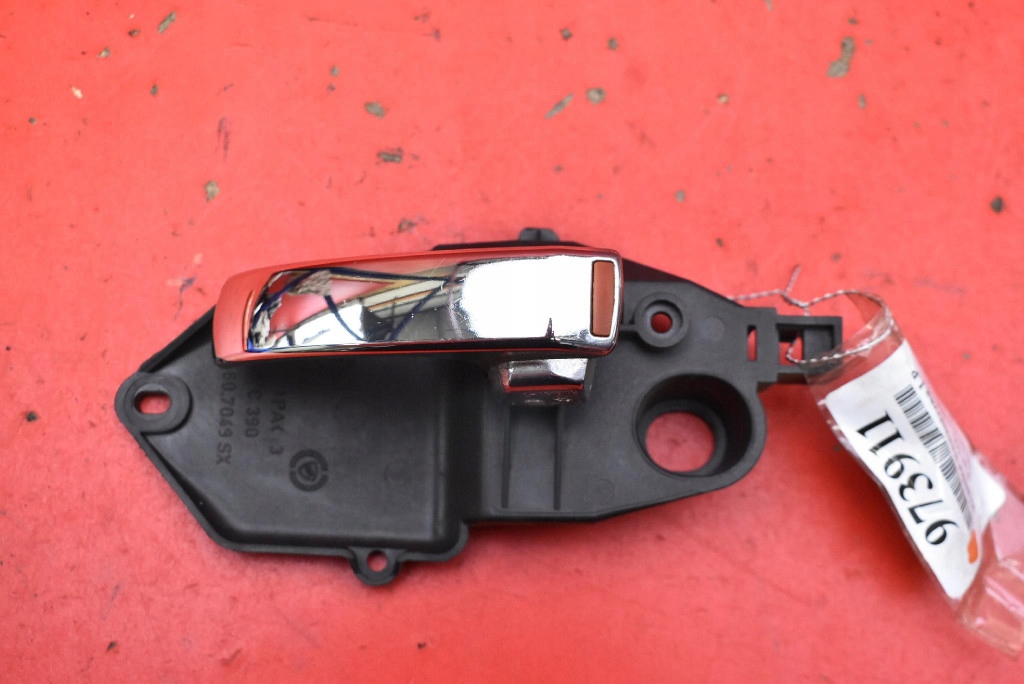 handle inner left front CHROM 607049SX FIAT 500 2 II 3D HB 08-15