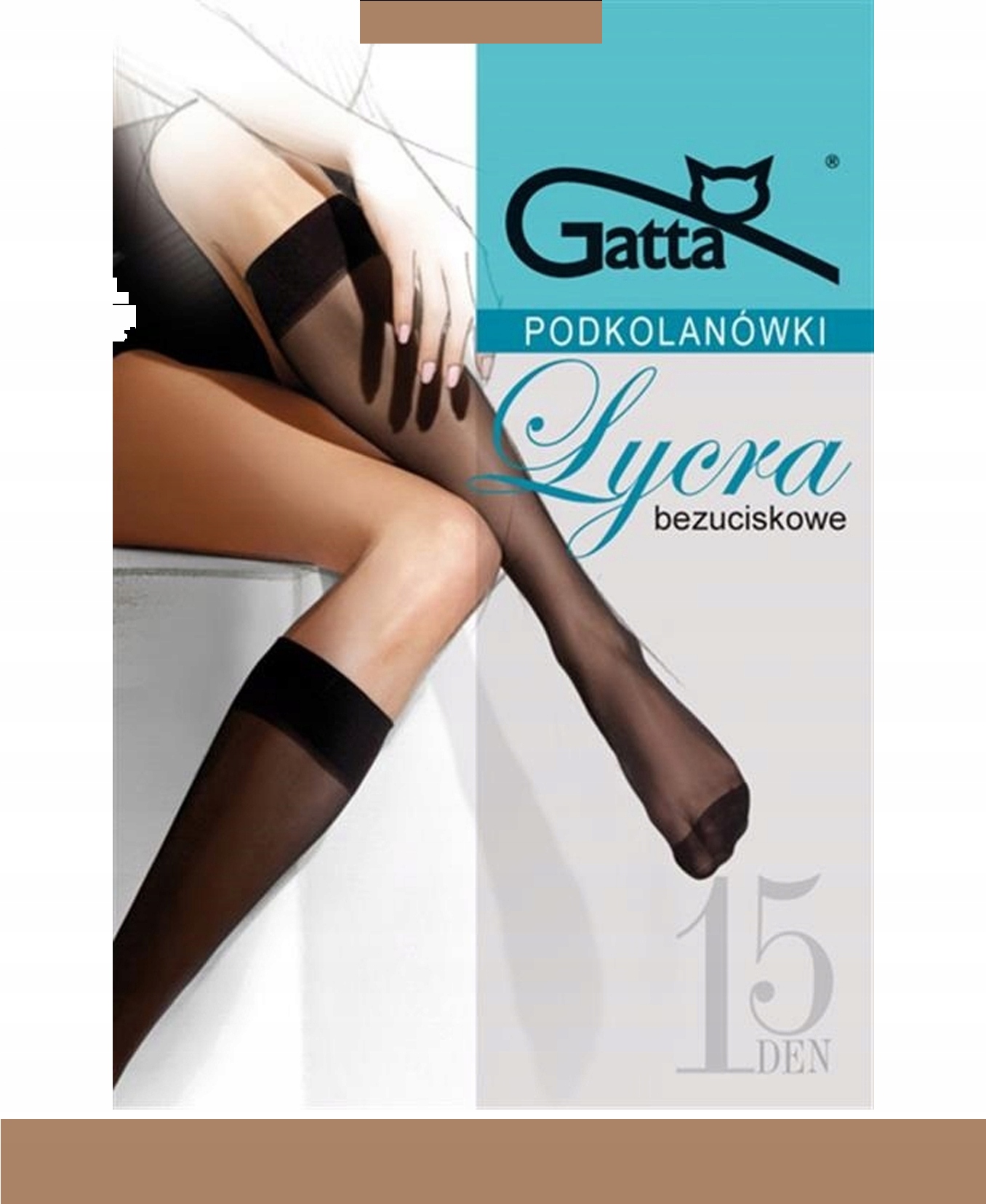 

Gatta Podkolanówki Lycra połmat 15 den