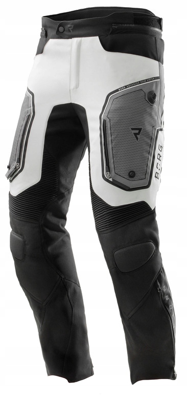 Rebelhorn Borg II Black Grey Textilné Motocyklové Nohavice Šedé Pánske