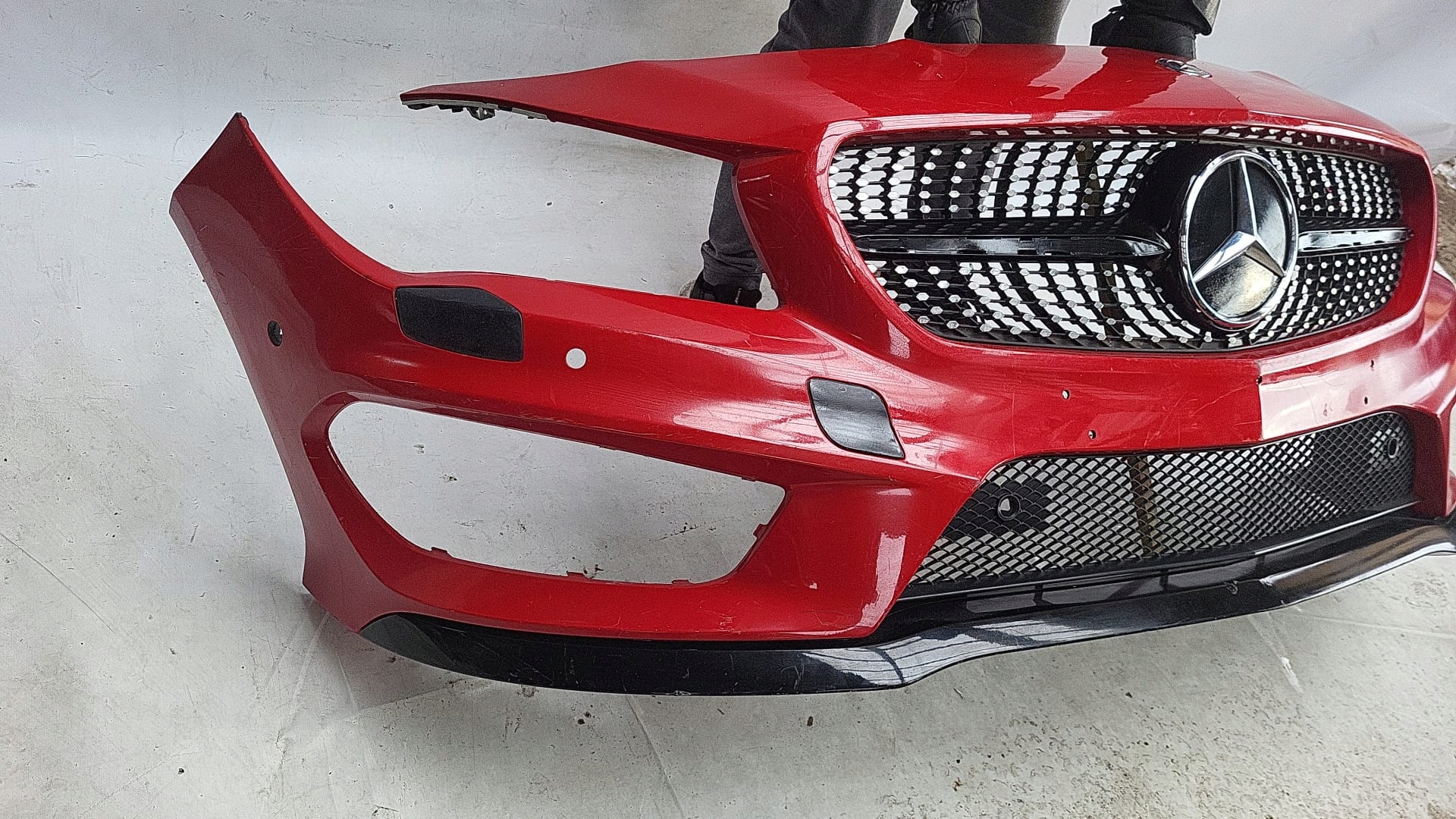 MERCEDES CLA W117 117 AMG bumper front front grill grid PDC SPR