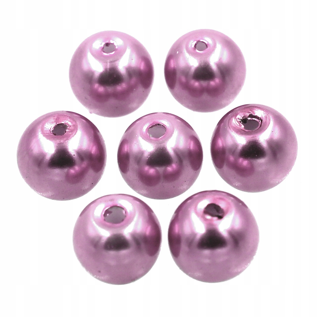 27 Koraliki Szklane Perły Perła Kule 8mm 20szt