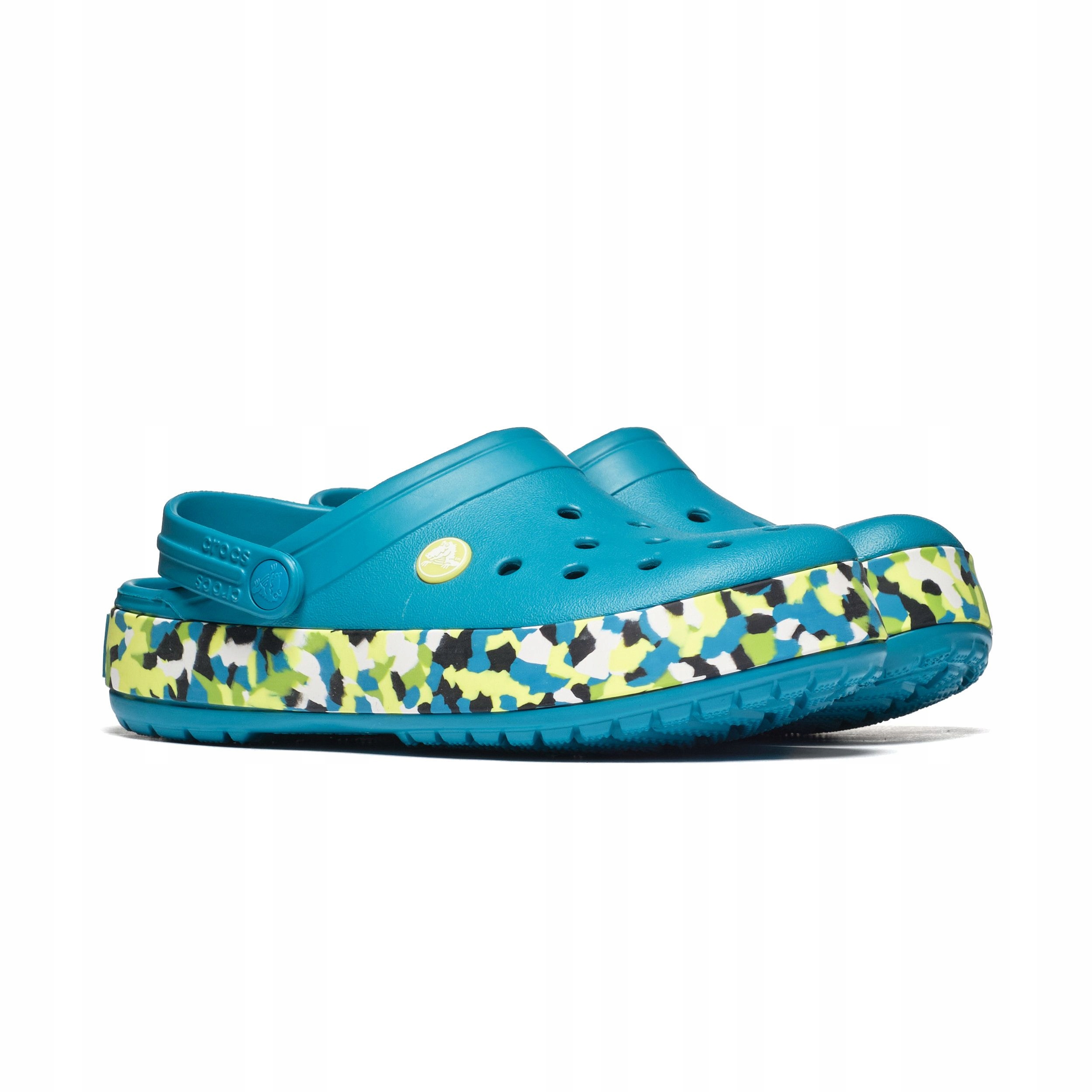 Klapki Crocs Crocband Glow Confetti BandCgK Wielokolorowy 32-33 Dziecięce