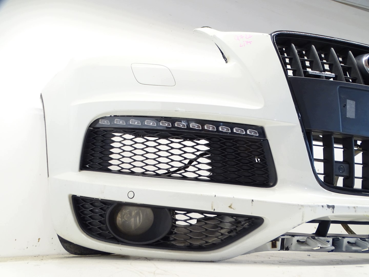 bumper front front AUDI Q7 4L LIFT S-LINE PDC washer