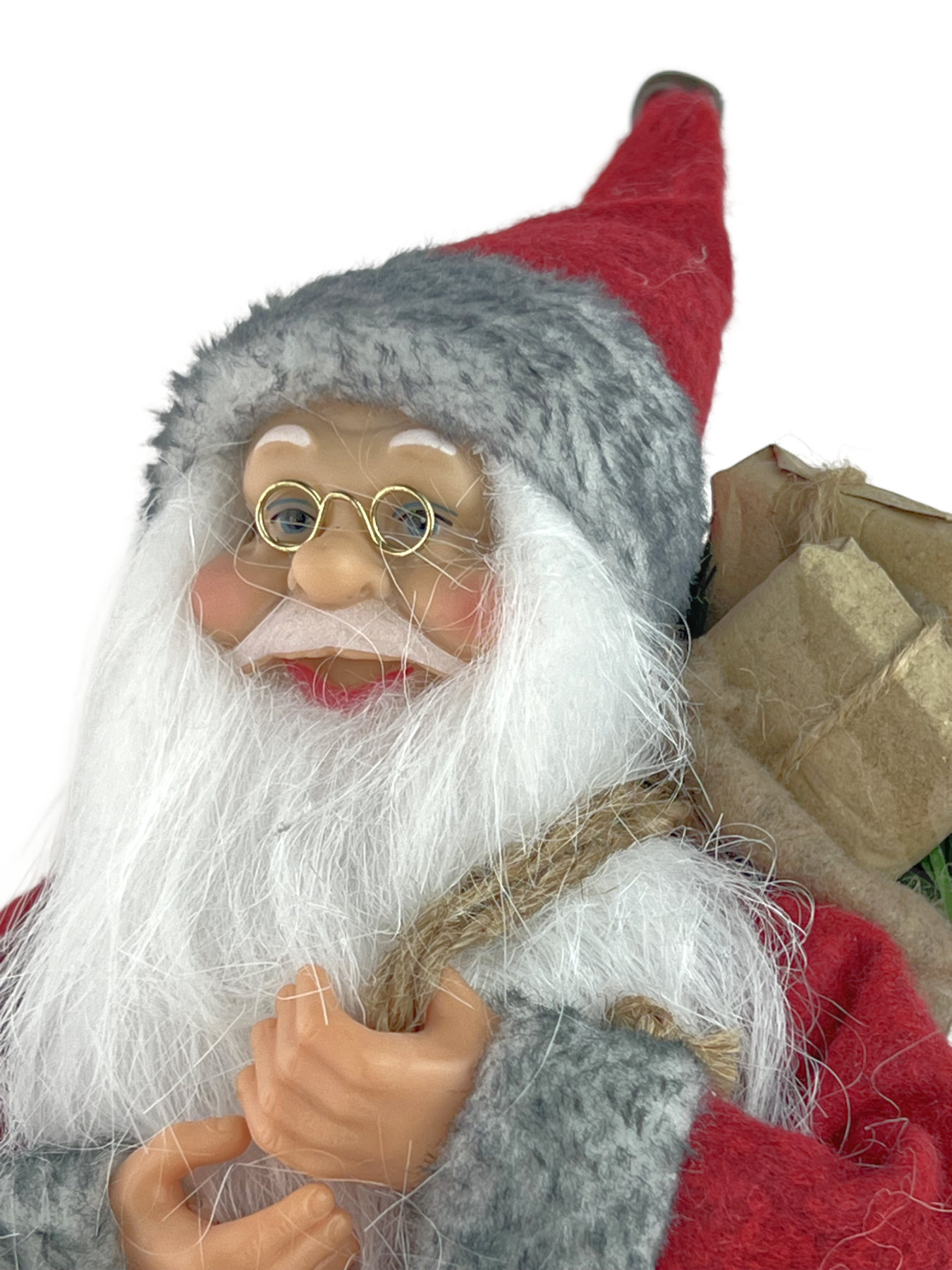 Mikołaj z barankiem zestaw dwóch figurek Motyw mikołaj