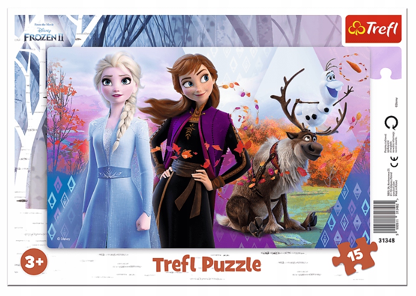 

Puzzle Ramkowe Magiczny Świat Anny i Elsy Frozen 2