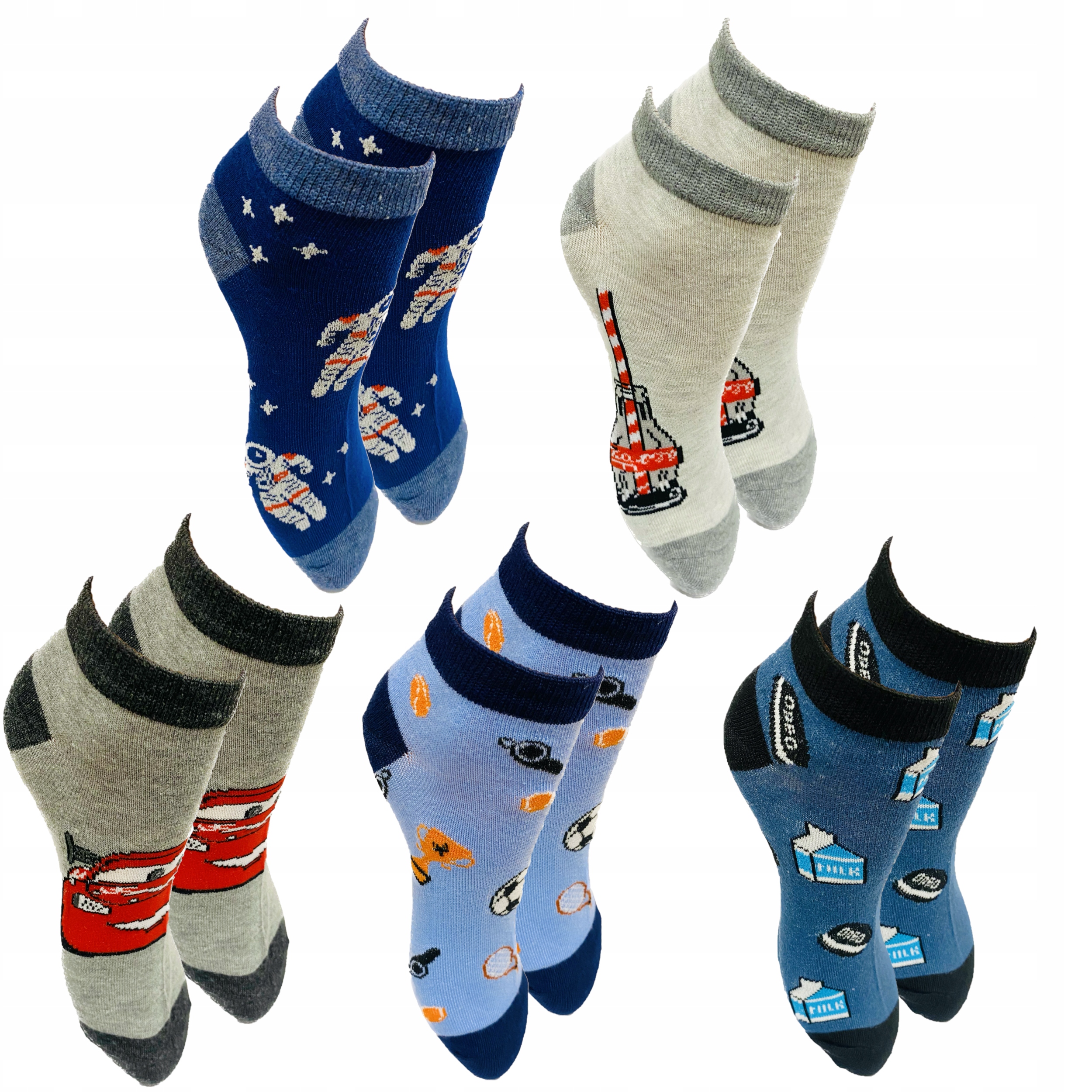 

Skarpetki Stopki Chłopięce 5-PAK 35-38