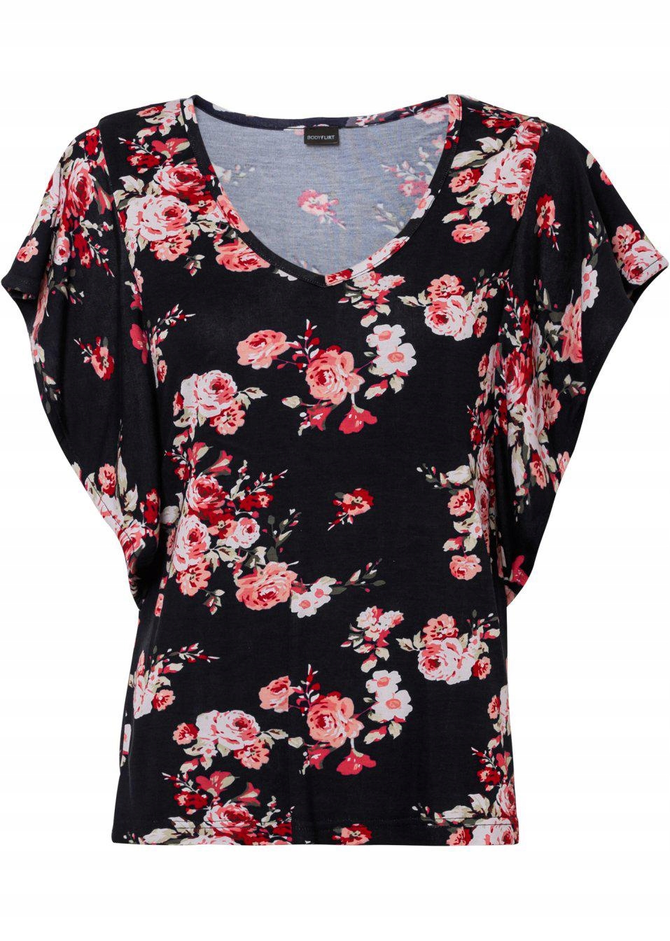 BLUZKA KWIATOWY NADRUK__48/50 Rozmiar 48/50