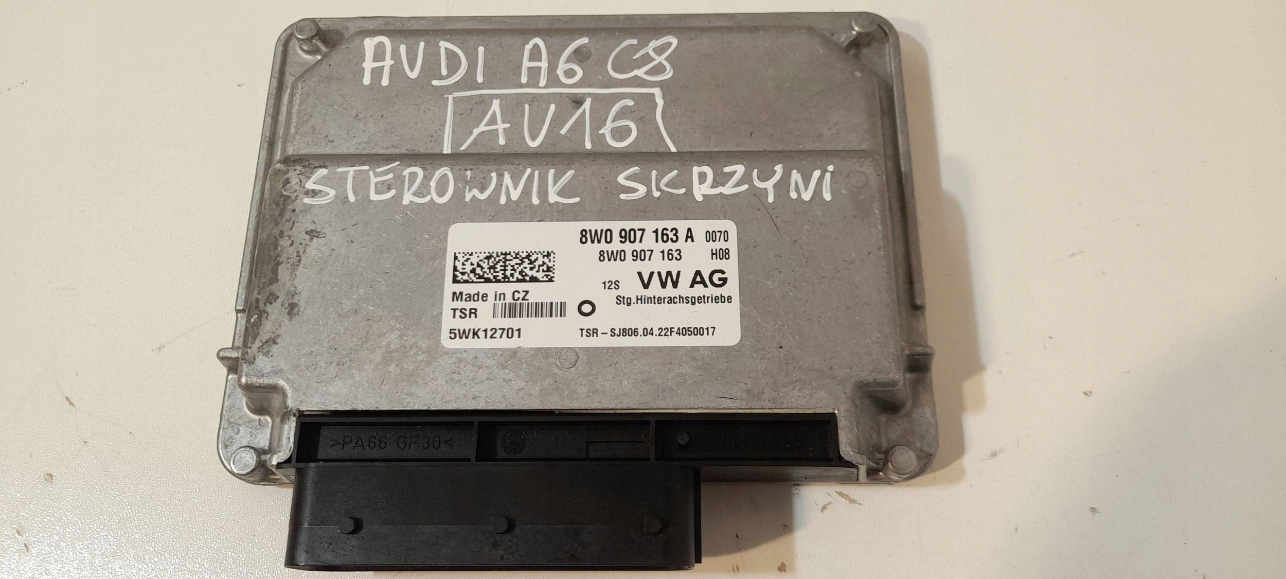 Audi A6 RS6 C8 unité de commande électronique uce boîte de vitesses engrenage 8W0907163A (AU16)