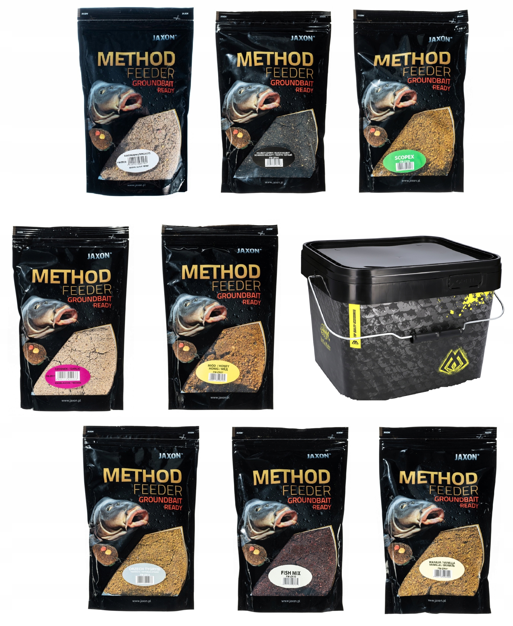 Zestaw 8x Zanęta Method Feeder Wiadro Mikado