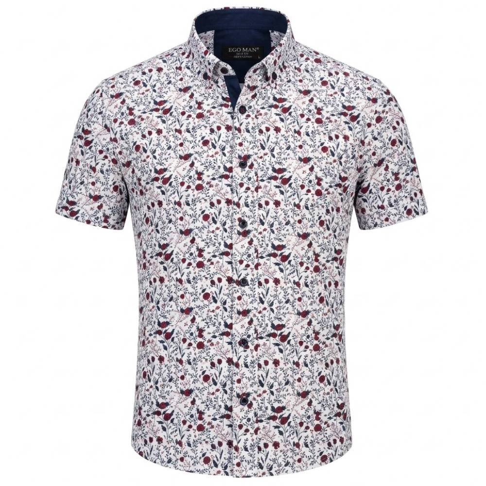 Ego Man košile pánská EKS370-1 slim fit krátký rukáv XXL