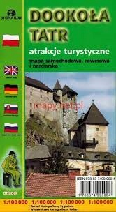 Dookoła Tatr atrakcje turystyczne 1: 100 000