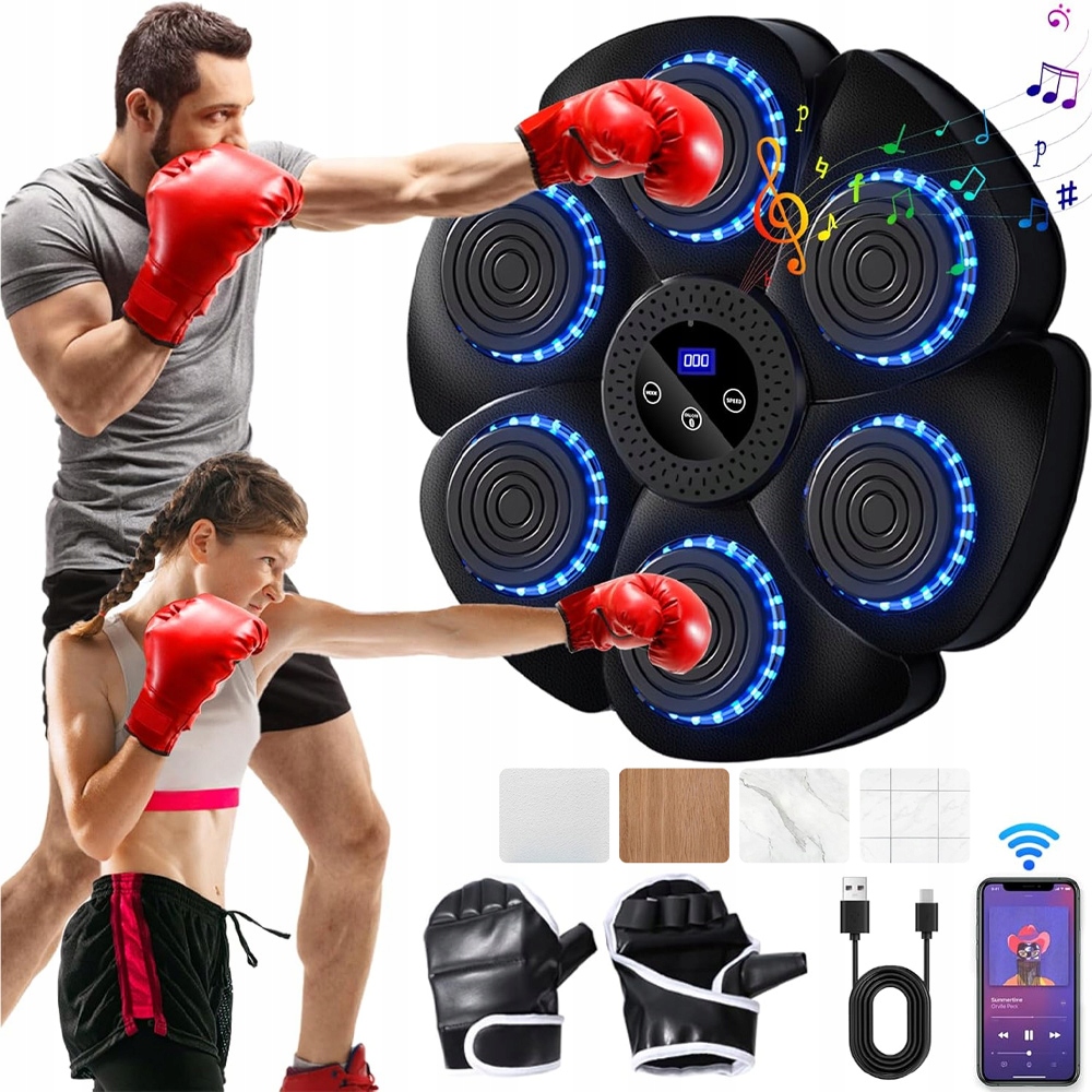 Music Boxing Machine Bluetooth Z Rękawicach W Treningowy Ściana Bokserska